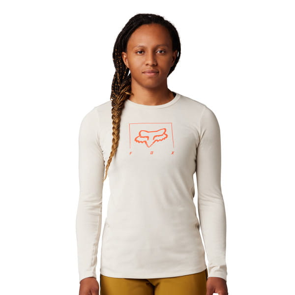 Womens Ranger Dr Mid Long Sleeve Jersey - vintage white
