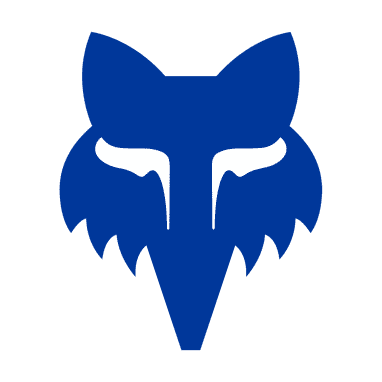 Sticker Fox Head - 10 cm - blue