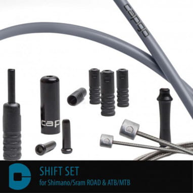 Shift cable sets BL Shimano/Sram ROAD & ATB/MTB - Grey