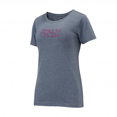 Brand dames t-shirt met iXS logo - Grijs