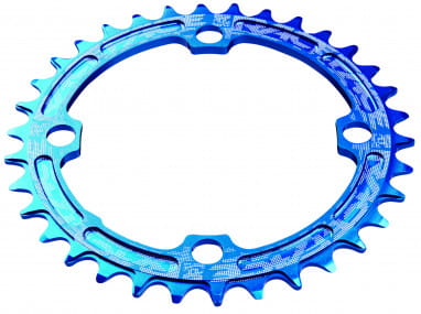 Chainring Narrow-Wide- 4 Bolt - 104mm - blue