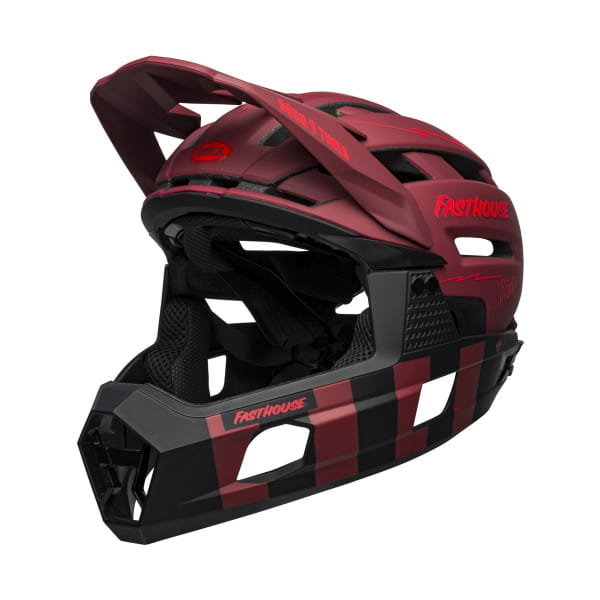 Super Air R MIPS Spherical - Helmet - Black/Dark red