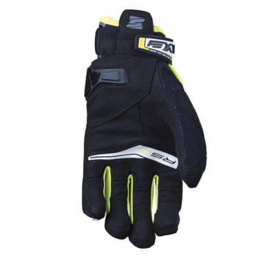 Gloves RS-C - white-yellow fluo