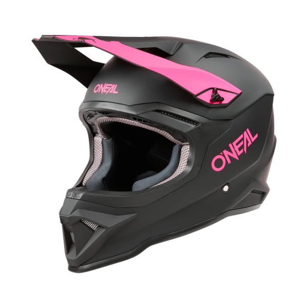 1SRS Helm SOLID black/pink