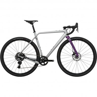 Ruut CF2 Gravelbike - Zilver/Paars