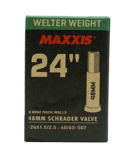 Welter Weight Schlauch 24 x 1.5/2.5 - 48 mm Schrader (AV)