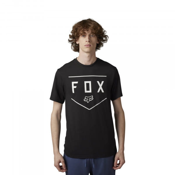 Shield Short Sleeve Tech Tee - Black