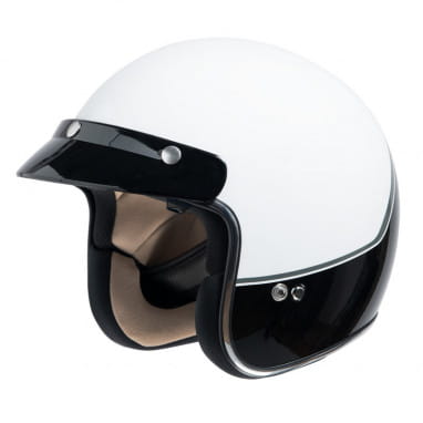 77 2.2 Casque jet blanc noir argent