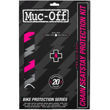 Frame and chainstay protector - Bolt/Pink