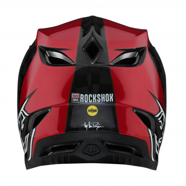 D4 Carbon - Fullface Helm - Corsa Sram Rood - Rood/Zwart/Wit