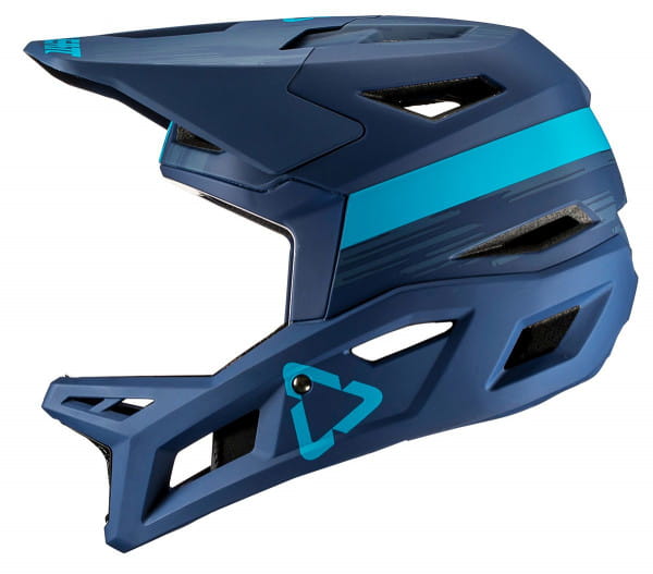 DBX 4.0 Super Ventilated Full Face Helm - Blau