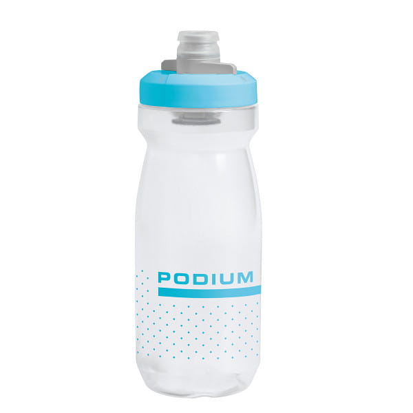 Podium drinking bottle 620 ml - Transparent / Blue