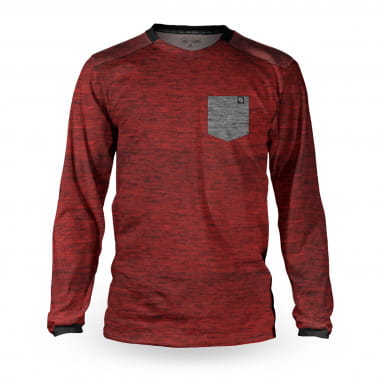 C/S Jersey incl. chest pocket long sleeve - Red