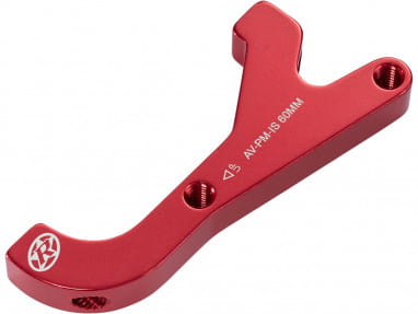 Disc adapter rear wheel Avid from IS to Postmount - red
