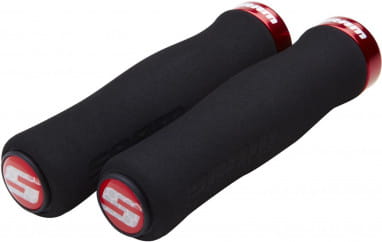 Contour foam grips - lock-on - black - lockring red