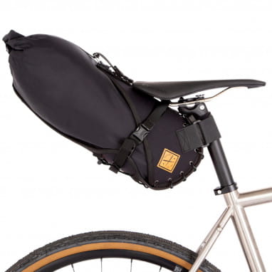 Saddle bag with drybag - 14 L - black