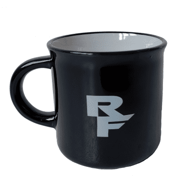 Koffiemok met logo - Zwart
