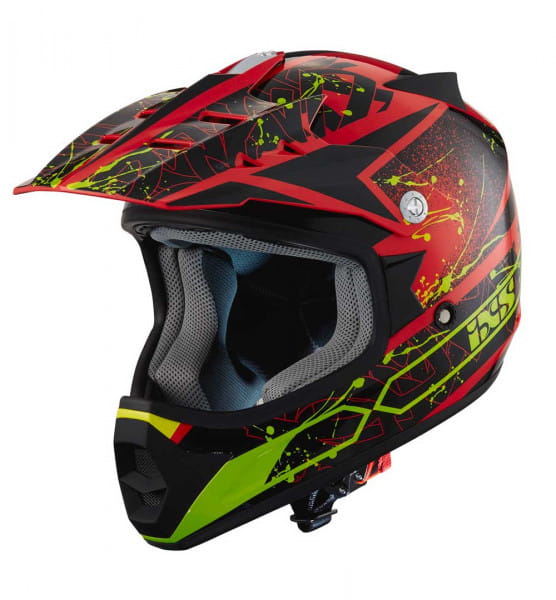Kids motocross helmet 278 KID 2.0 red-black-yellow