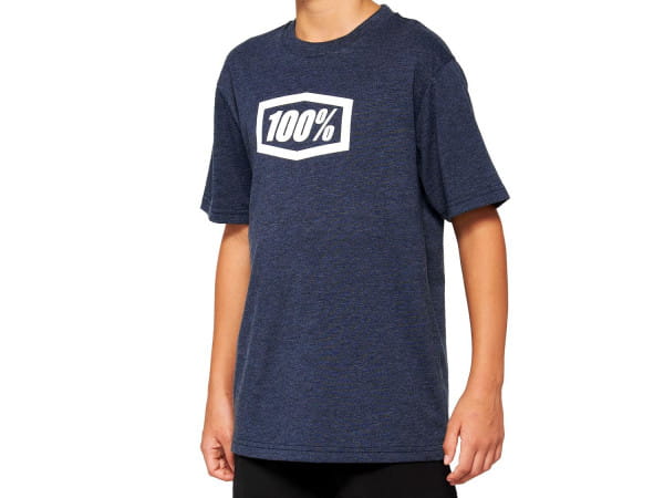 Camiseta Icon Youth - Azul marino jaspeado