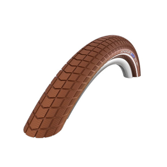 Big Ben clincher tire - 28x2.00 inch - K-Guard - reflective stripes - brown