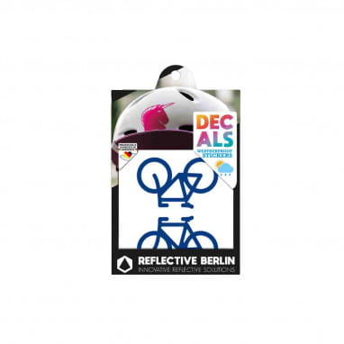 Reflective DECAL - Bicycles - blau