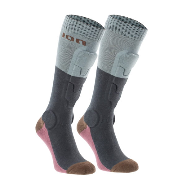 BD-Socks 2.0 - Protektor Socken - Thunder Grey - Grau/Grau/Pink