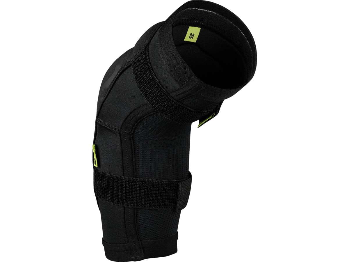 IXS Hack Race Elbow Guard Black. Low Friction Impact Shells To Absorb And Distribute Impact