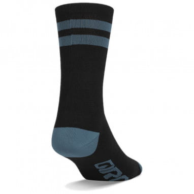 Merino Wool winter socks - black/harbor blue