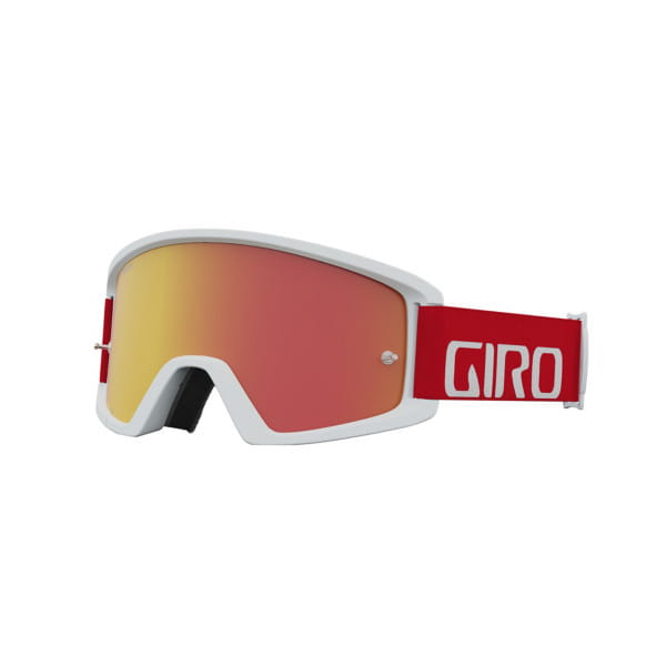 TAZZ MTB Goggle - Amber - White/Red