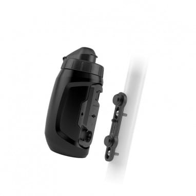 TWIST bottle 450 + bike base - schwarz