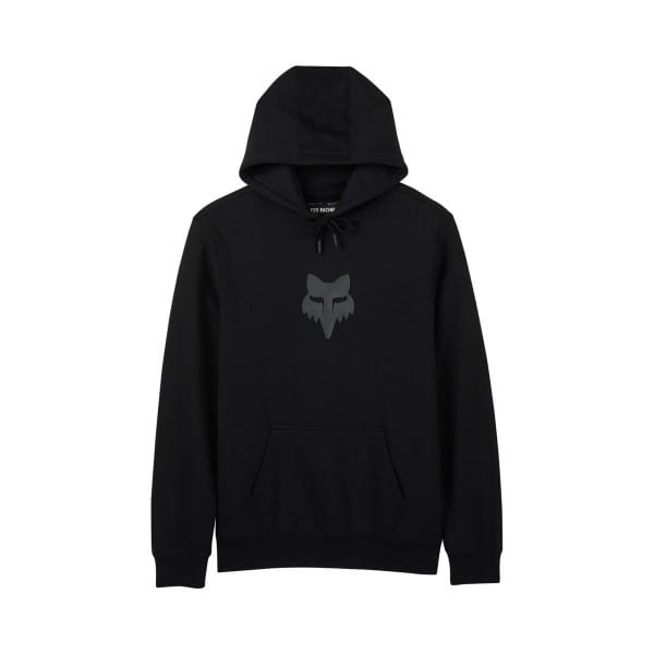 Fox Head Fleece Sweater - Black/Black