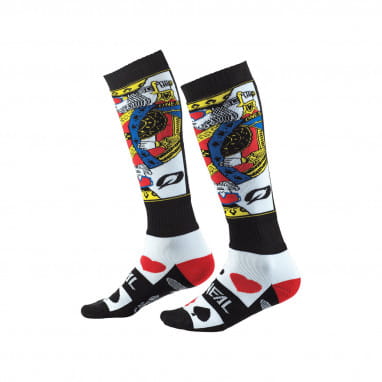 Pro MX Kingsmen - Socken - Weiß/Schwarz/Rot