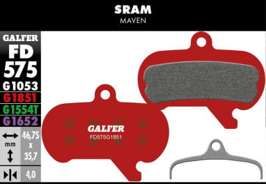 Advanced brake pad - Sram Maven