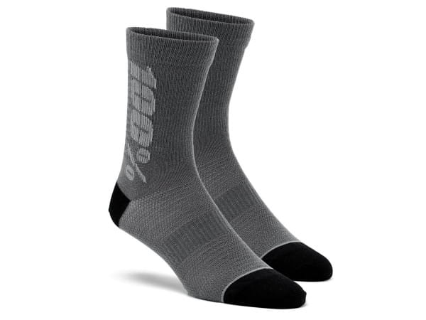 Rythym Socks (merino) - Charcoal/Grey