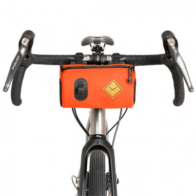 Borsa per parabrezza per bicicletta Borsa per manubrio per forcella Fornt per bicicletta con piccola borsa trasparente per touch screen e cinghie regolabili 