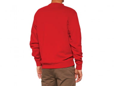 Icon Pullover Crewneck Sweatshirt - deep red