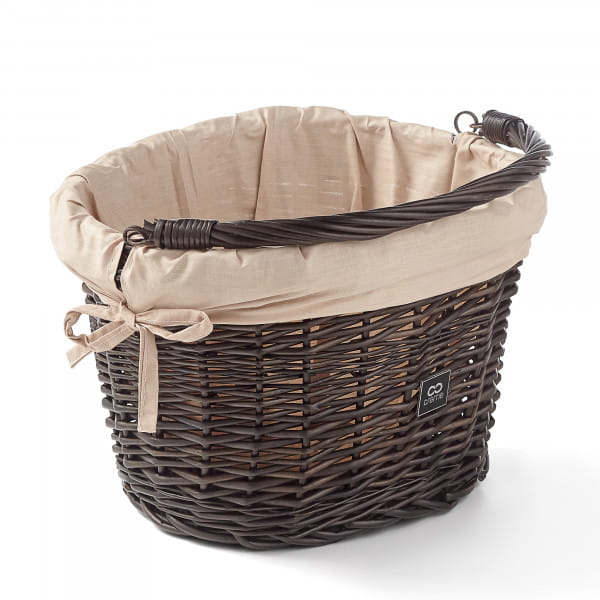 Wicked Basket Small Bicycle Basket Brown