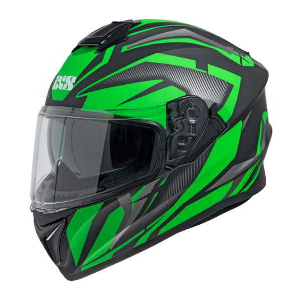 216 2.1 Motorcycle helmet - matt black-green