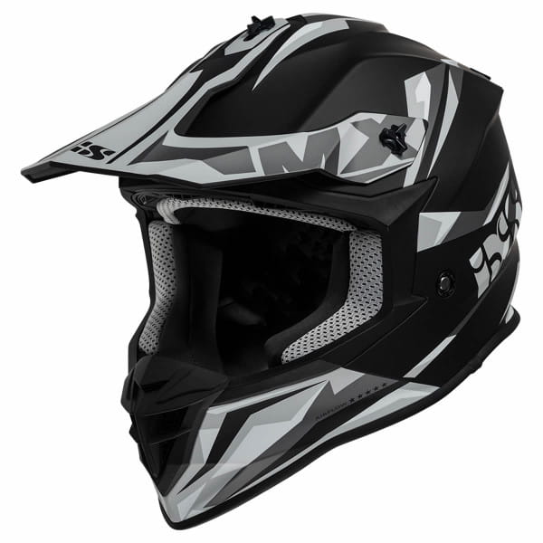 Casco de motocross iXS362 2.0 - negro mate-gris