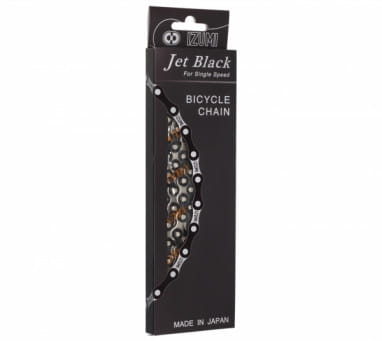 Jet Black Chain 1/2 x 1/8 inch - silver