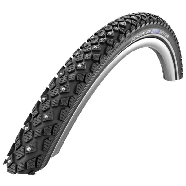 Winter wire bead tire - 28x1.20 inch - K-Guard - reflective stripes - black