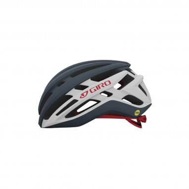 Agilis Bike Helmet - Matte portaro grey/white/red