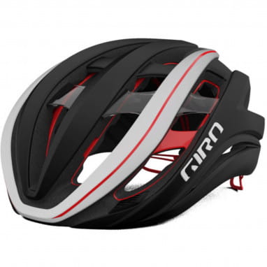 AETHER SPHERICAL MIPS Fahrradhelm - matte black/white/red
