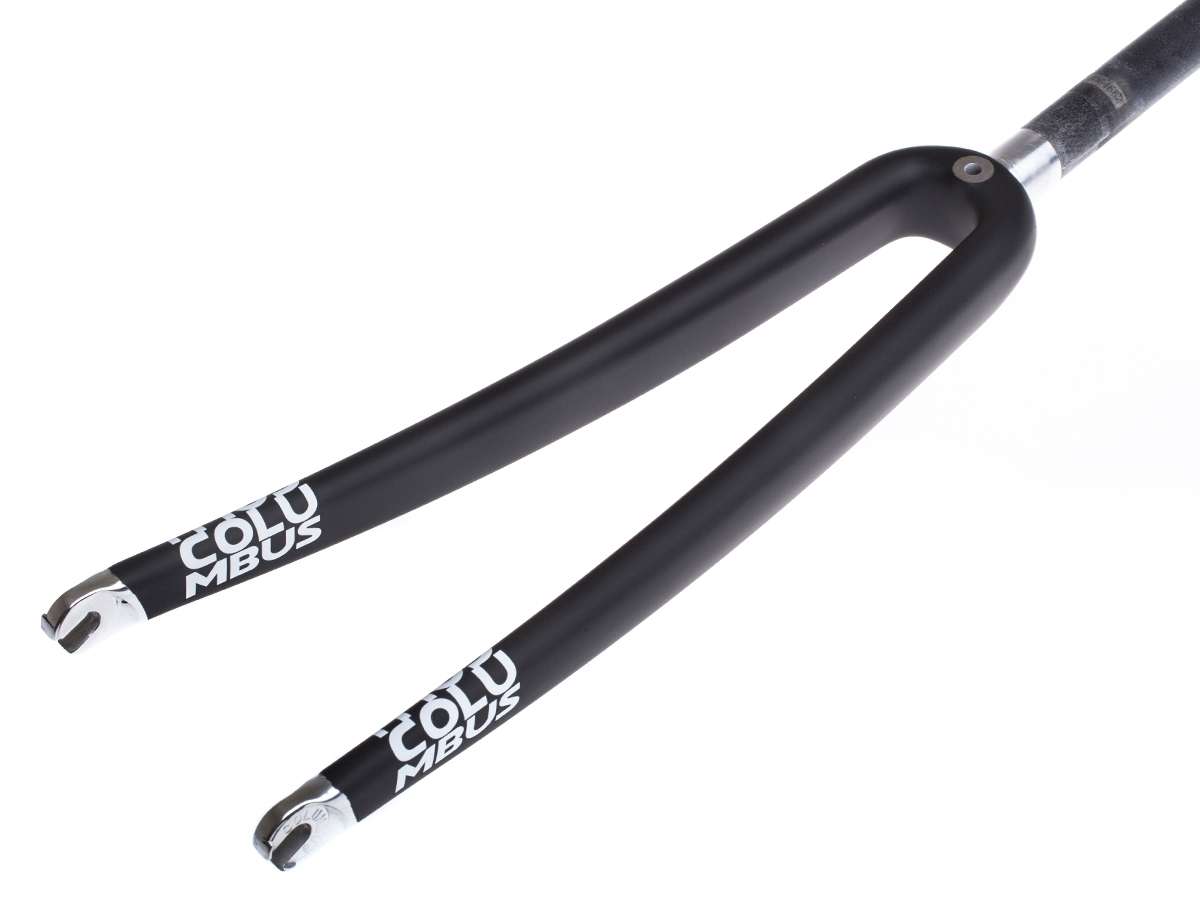 Columbus Minimal Vintage fork 700C 1 inch 45 mm rake carbon matt Rigid Forks BMO Bike Mailorder