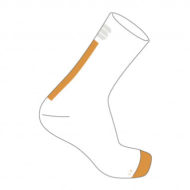 BFP 12 Ladies Socks - White/Gold