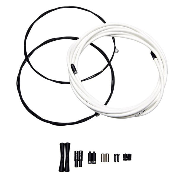 SlickWire MTB brake cable set 5mm - colored - white