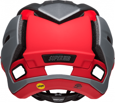Casco da bicicletta sferico Super Air R - grigio opaco/rosso