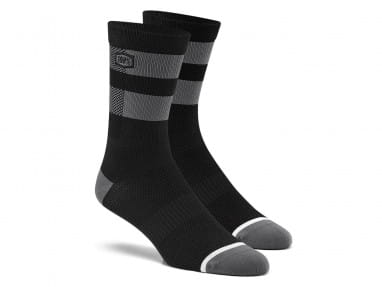 Flow sokken - zwart/grijs