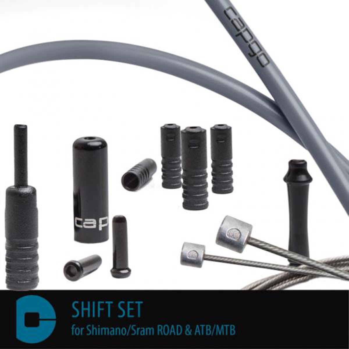 Shift cable sets BL Shimano Sram ROAD ATB MTB Grey