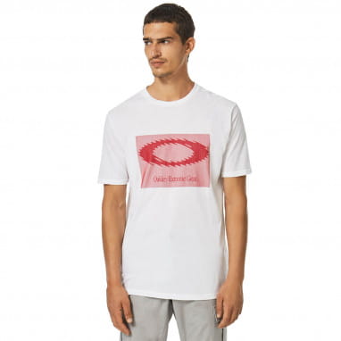 Maglietta con ologramma e icona statica - Bianco